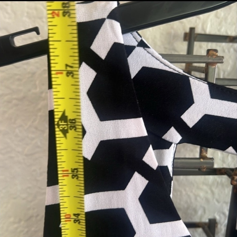Worthington Black & White Geometric Sleeveless Dress Size L - Picture 7 of 7